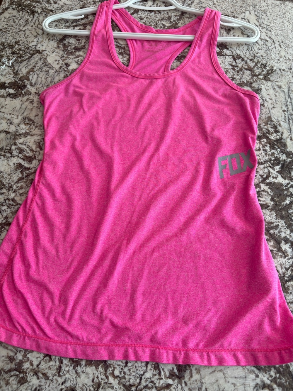 Fox Bright Pink Racerback Athletic Tank Top